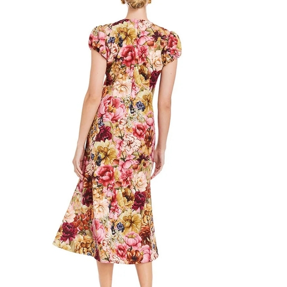 NWT Mestiza New York, dress Stretch crepe Vibrant Floral Dress. - Picture 3 of 10